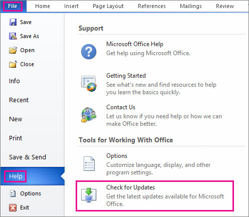 What was the latest update for microsoft office for mac